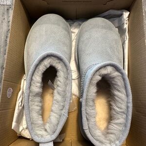 UGG Classic Ultra Mini Boots in Baby Blue NWT never worn